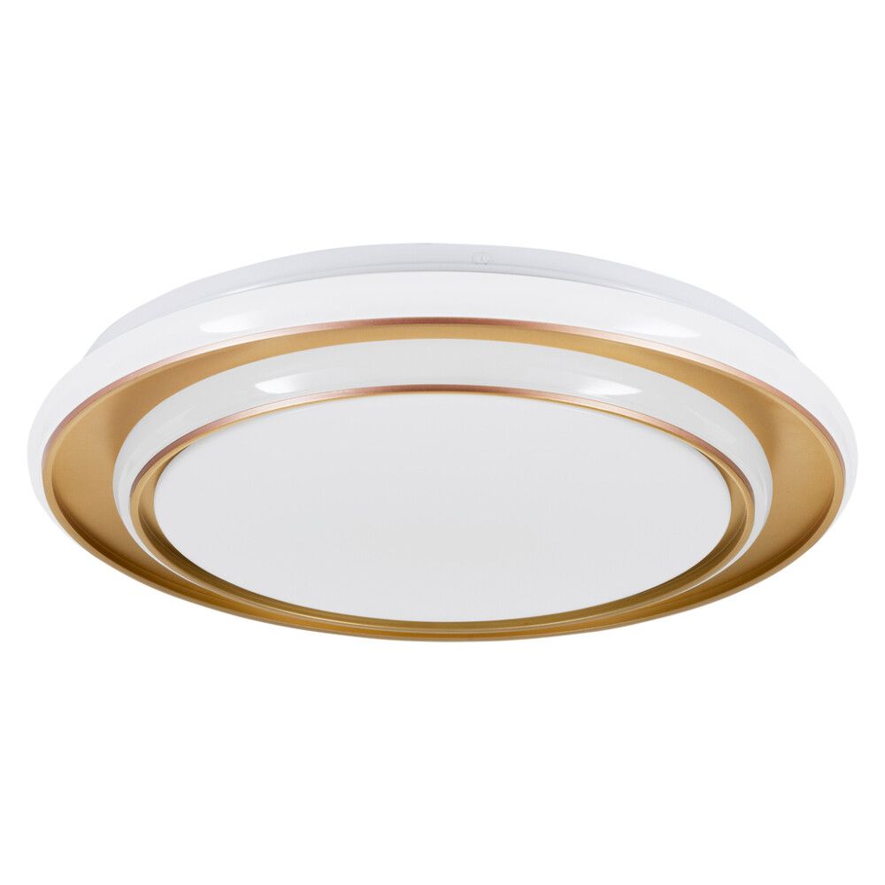 LED-plafondi Eglo Moschetta kulta/valkoinen Ø 40 cm