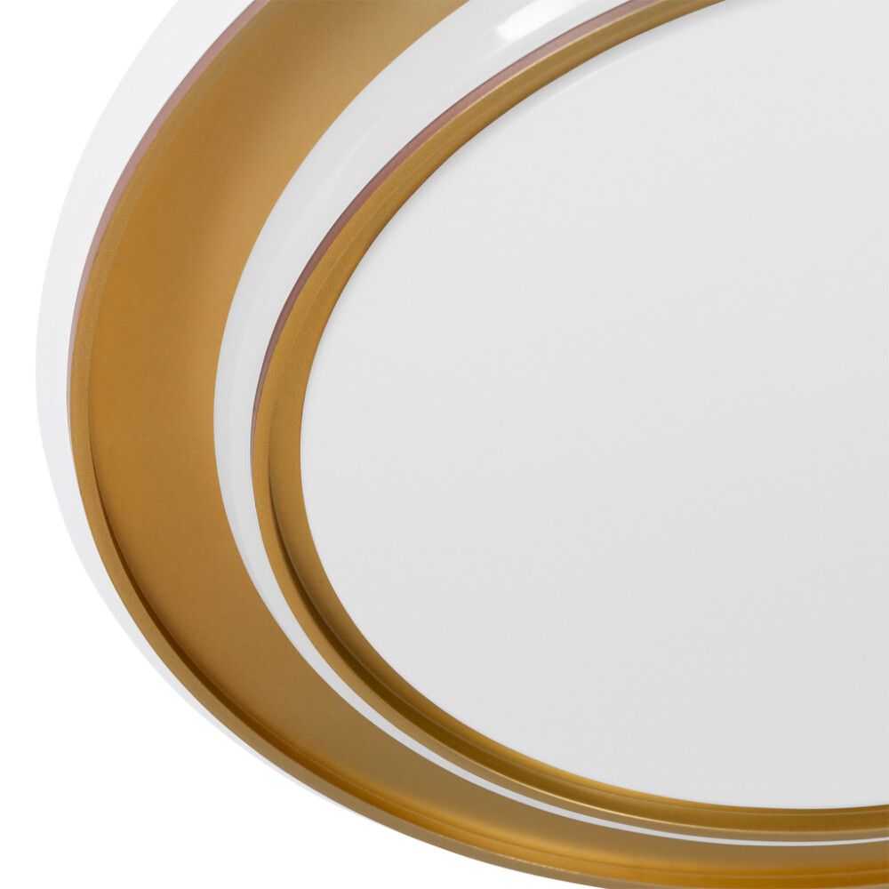 LED-plafondi Eglo Moschetta kulta/valkoinen Ø 40 cm