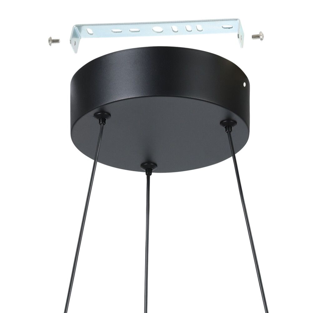 Riippuvalaisin Eglo Mezzomonte musta/messinki Ø 48 cm