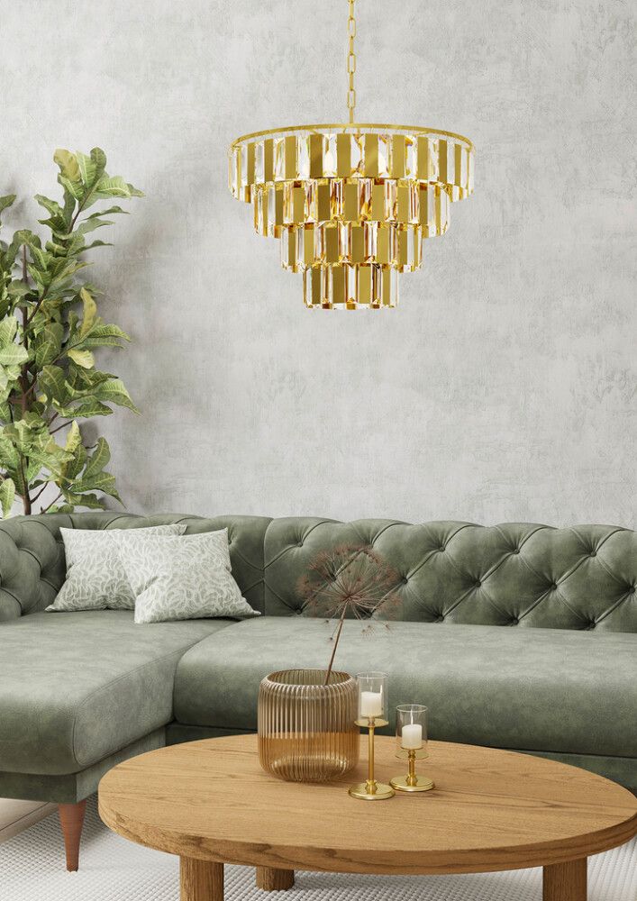 Riippuvalaisin Eglo Erseka messinki/kristalli