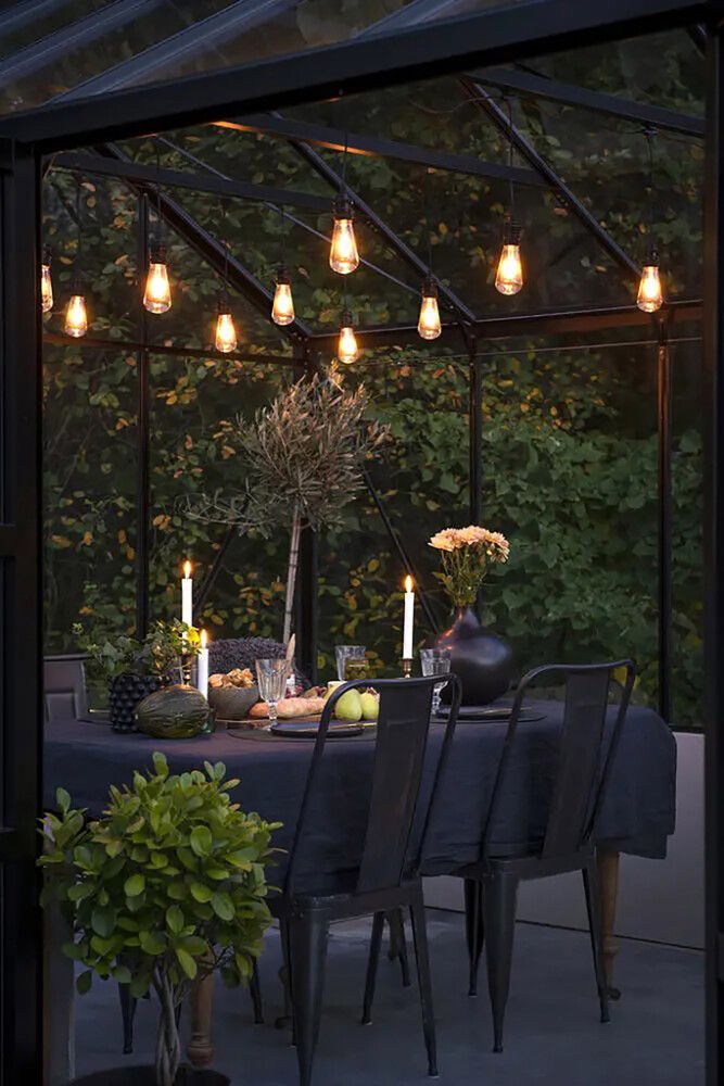 Valosarja Konstsmide Pergola aloitussarja E27 IP44 10-os