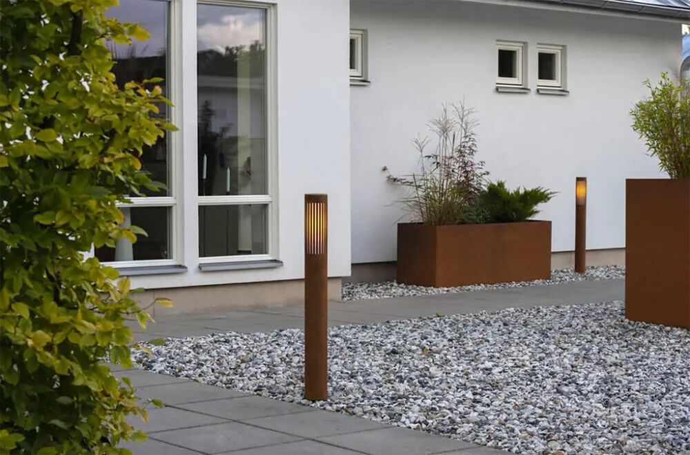 Ulkopylväsvalaisin Konstmide Pistoia Ruostemaalattu E27 IP54