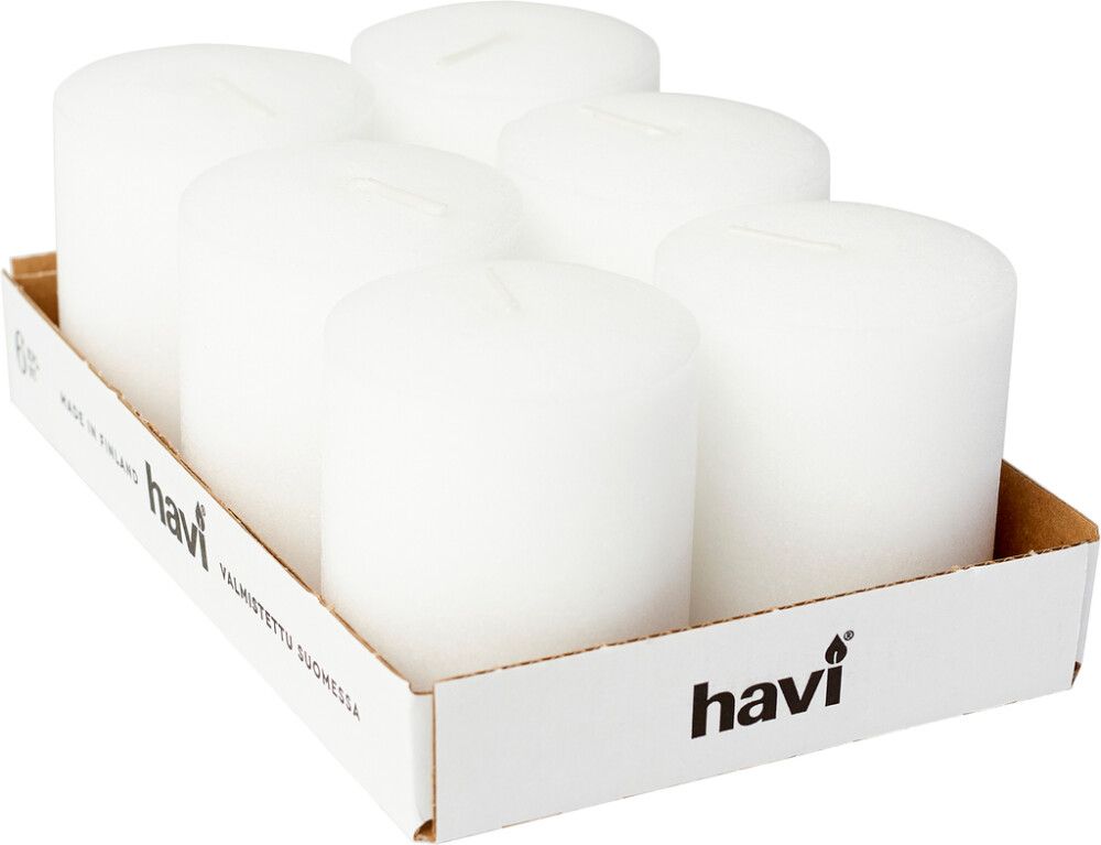 Hautakynttilä Havi täyttöpakkaus 6 kpl