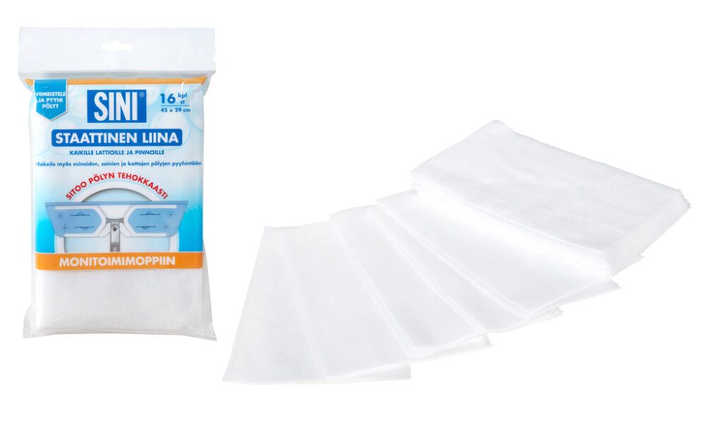 Staattinen liina Sini 45 x 29 cm 16 kpl