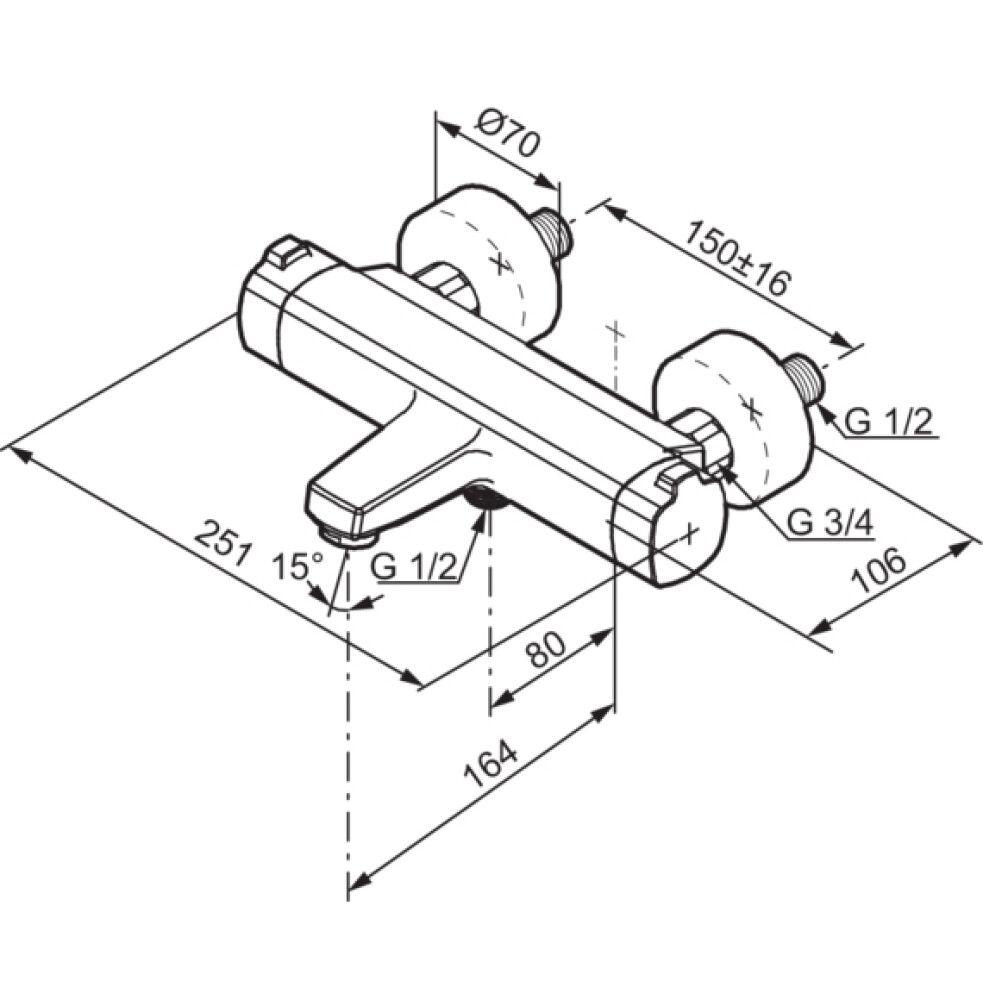 Termostaattihana Mora LionX Juoksuputkella