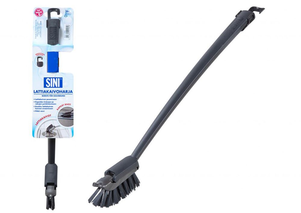 Lattiakaivoharja Sini Harmaa 37 cm