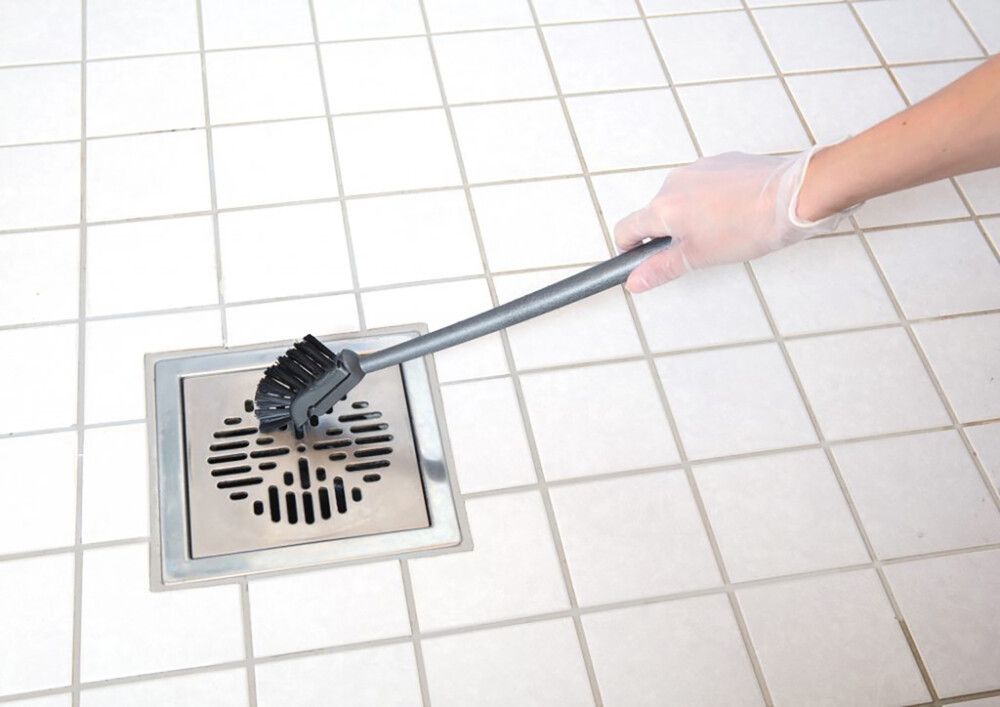 Lattiakaivoharja Sini Harmaa 37 cm