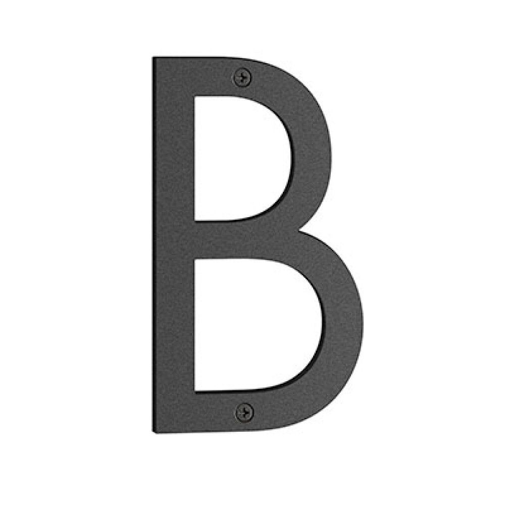 Talokirjain Beslagsboden kirjain B Musta