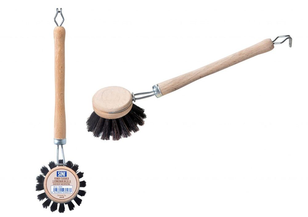 Puuvartinen tiskiharja Sini 23 cm