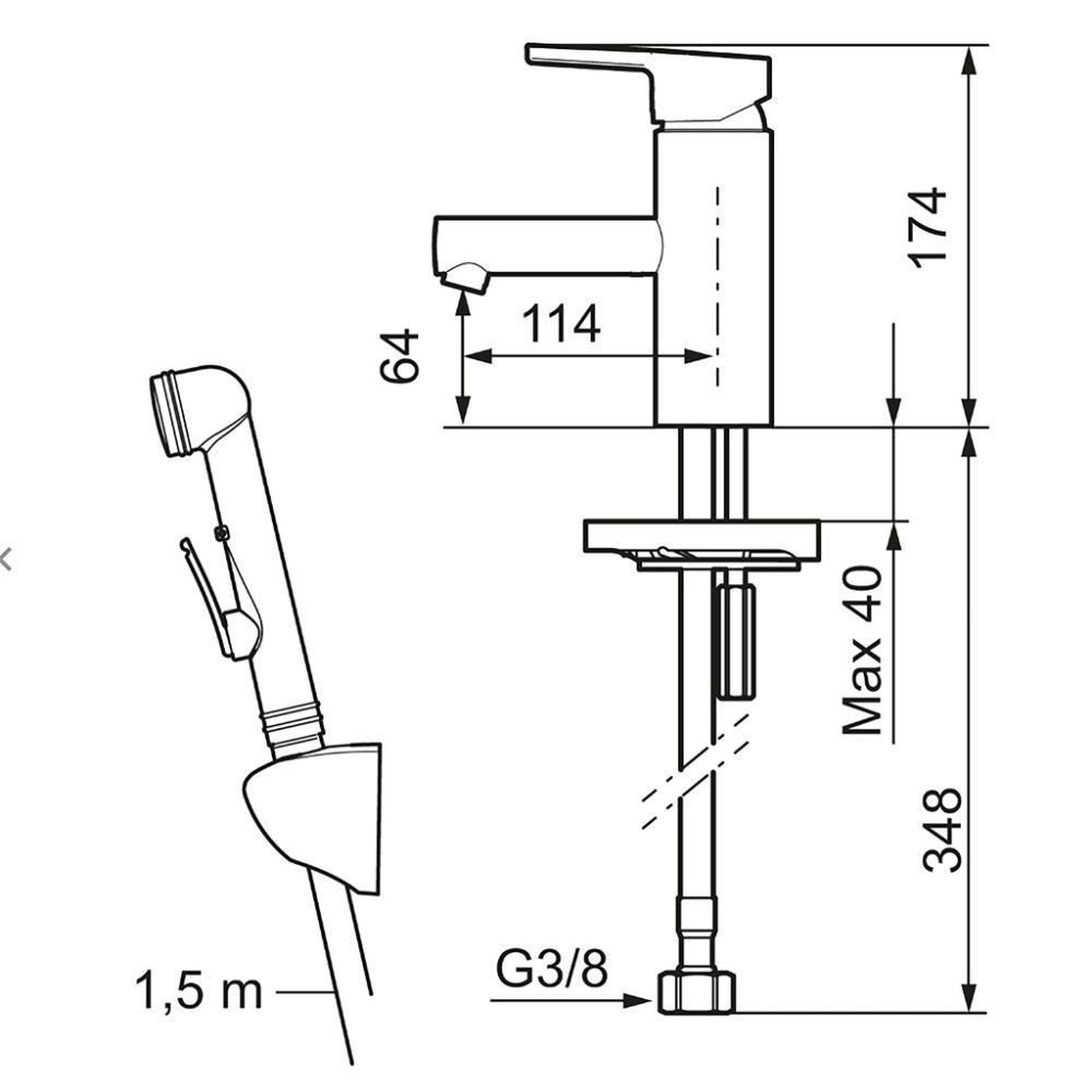 Pesuallashana Mora MMIX II bideellä kromi