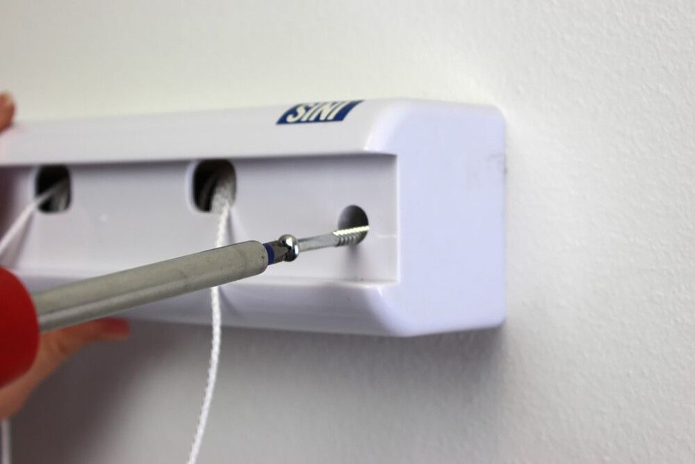 Kuivausteline Sini Vedä ja ripusta Valkoinen