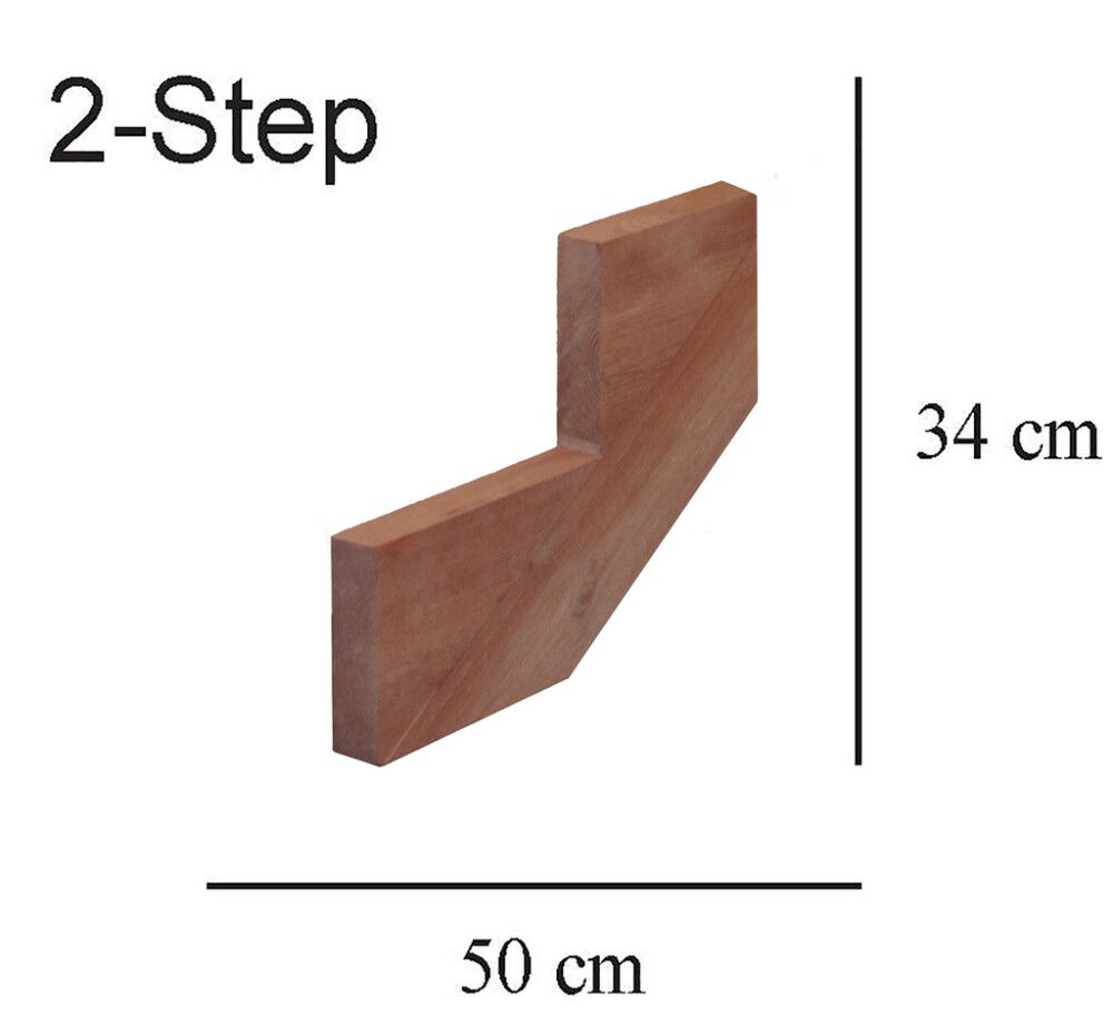 Porrasrunko Hortus 2-askelmaa Painekyllästetty ruskea