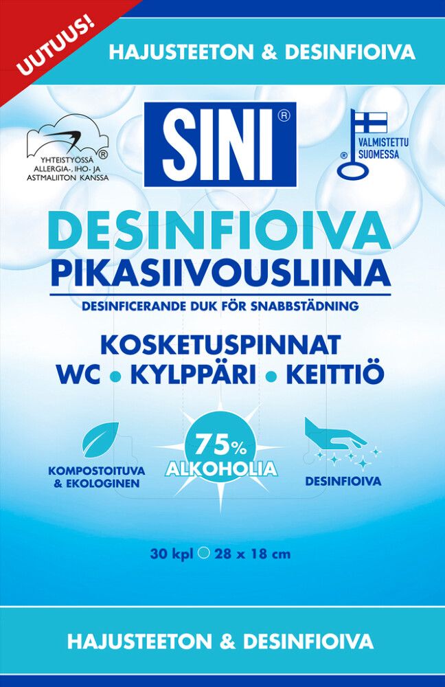 Desinfioiva pikasiivousliina Sini 30 kpl
