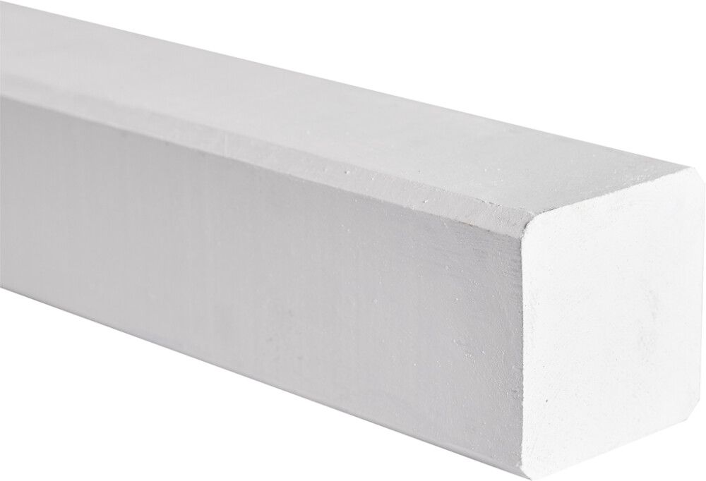 Puutolppa 6,8 x 6,8 x 188 cm valkoinen