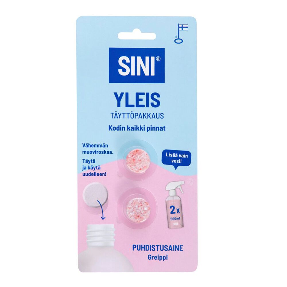 Puhdistusaine Sini Yleis Täyttöpakkaus Greippi