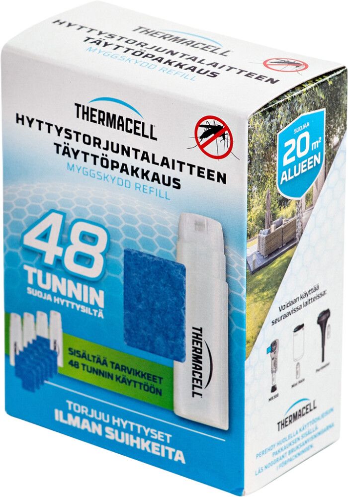 Hyttystorjuntalaitteen täyttöpakkaus Thermacell 48 h