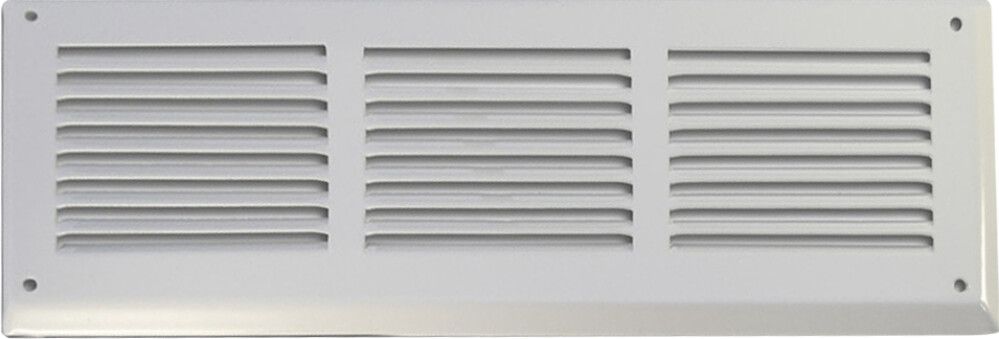 Vapaavirtaussäleikkö FläktGroup HUS 400 x 100 Teräs valkoinen