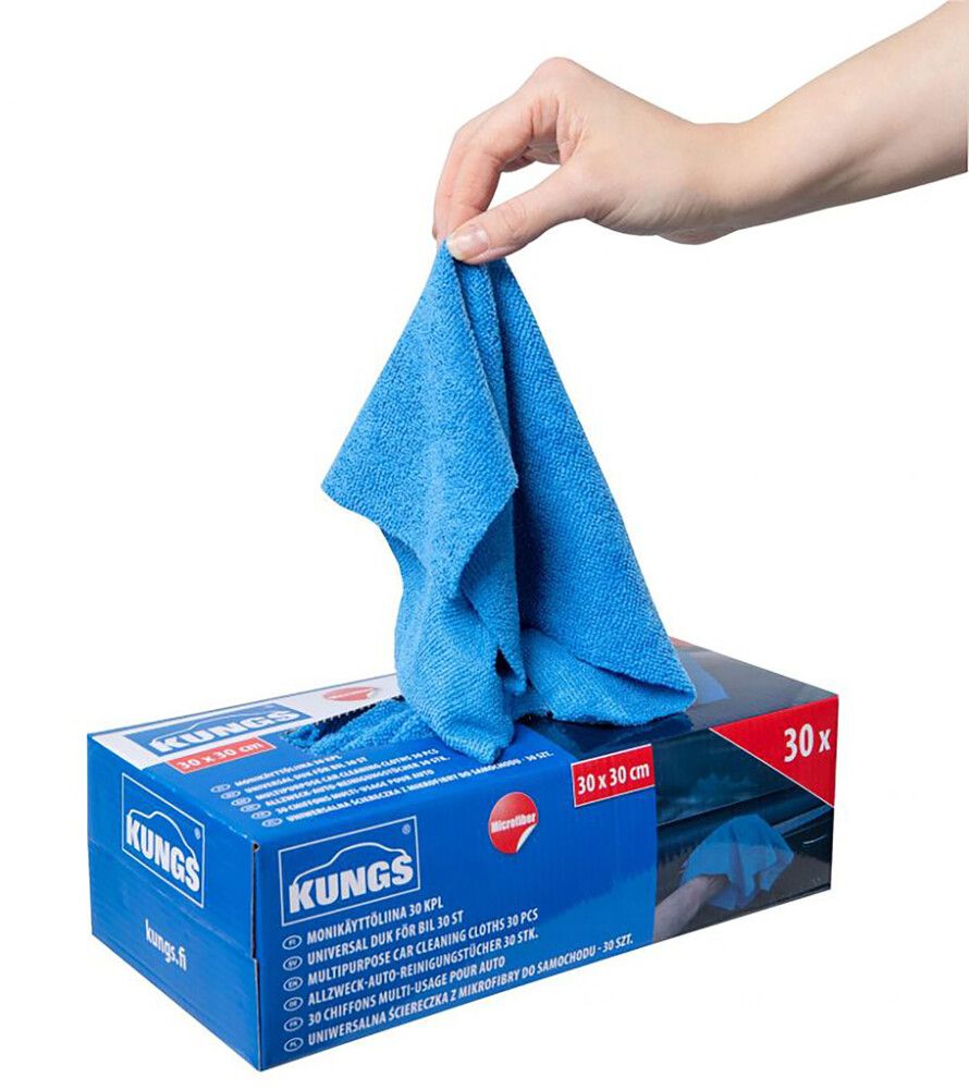 Monikäyttöliina autoon Kungs 30 x 30 cm 30 kpl