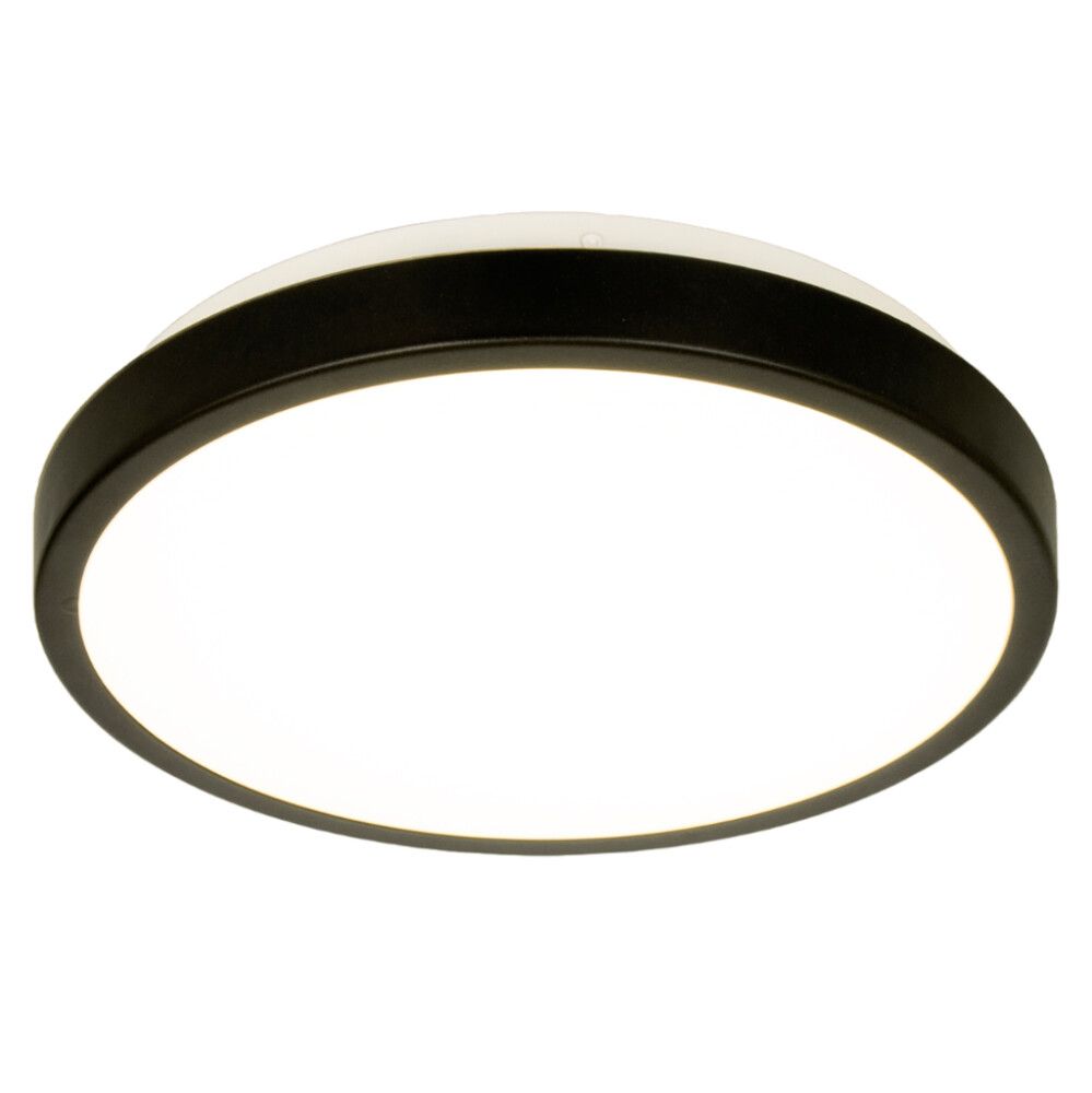 Kattovalaisin Aneta Veroli Ø 30 x 6,5 cm Musta