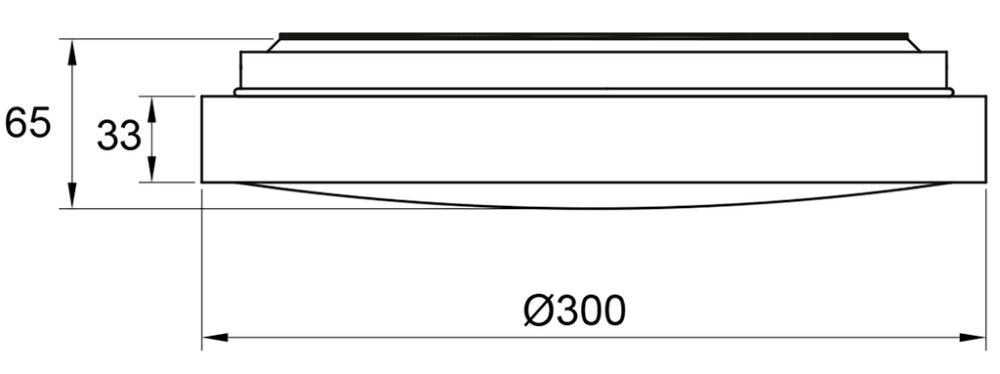 Kattovalaisin Aneta Veroli Ø 30 x 6,5 cm Musta