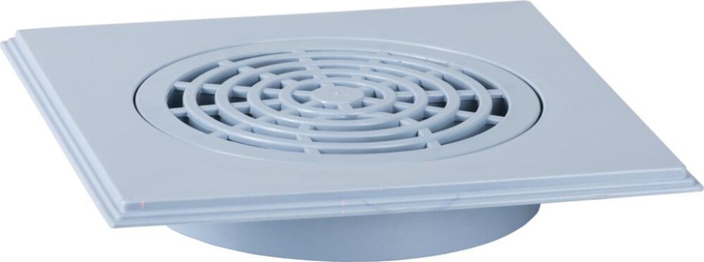 Neliö lattiakaivonkansi Gelia 160 mm harmaa