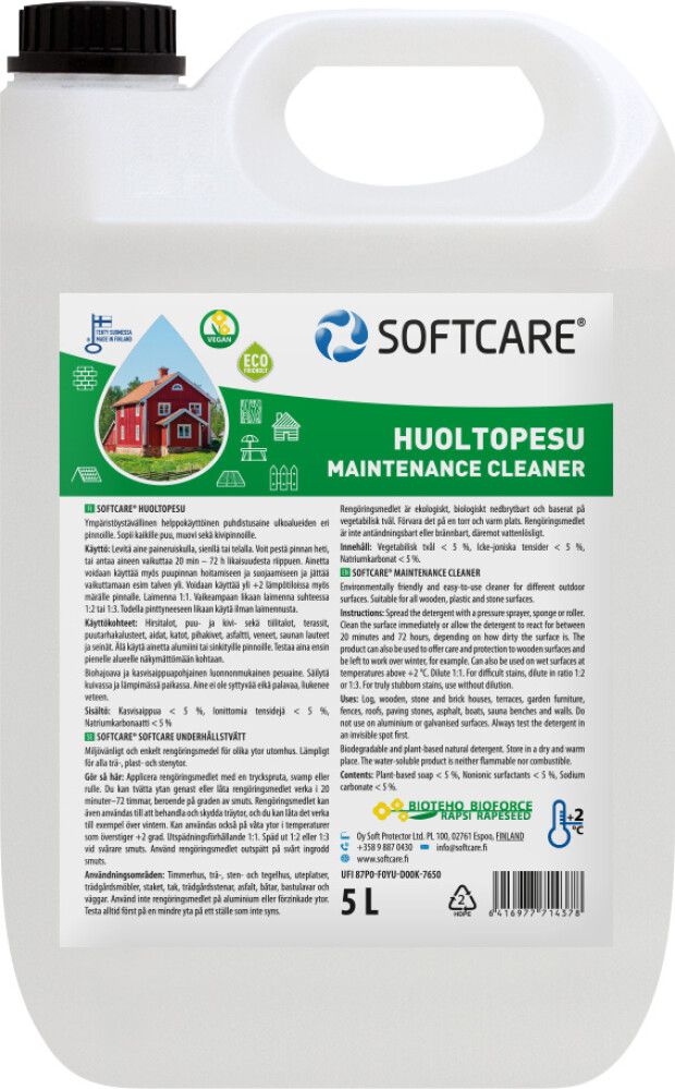 Huoltopesu 5 l Softcare