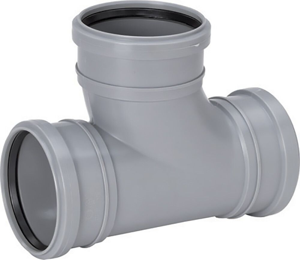 Muhvihaara Uponor 75/75 x 88,5, Pyöristetty, Harmaa