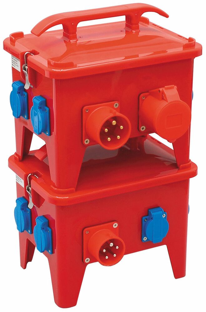 Pinottava Työmaakeskus Malmbergs Vikavirtasuoja 16A 290 x 300 x 280 mm