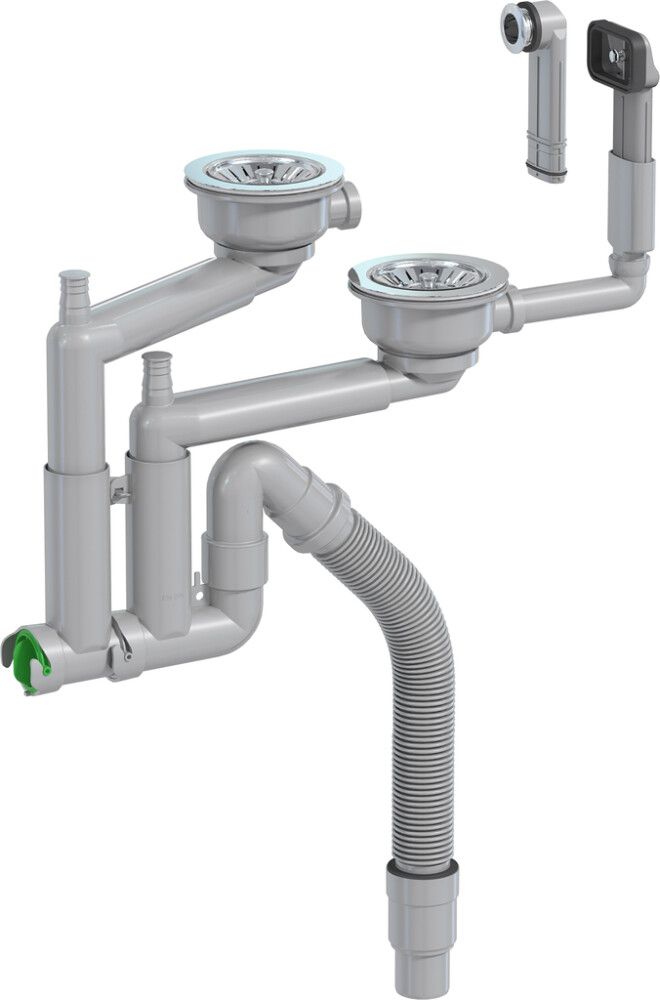 Keittiövesilukko Prevex Smartloc 2-altainen 114 mm