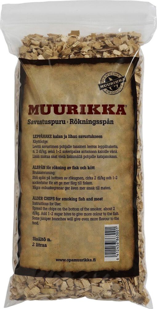 Savustushake Muurikka leppä 2 l