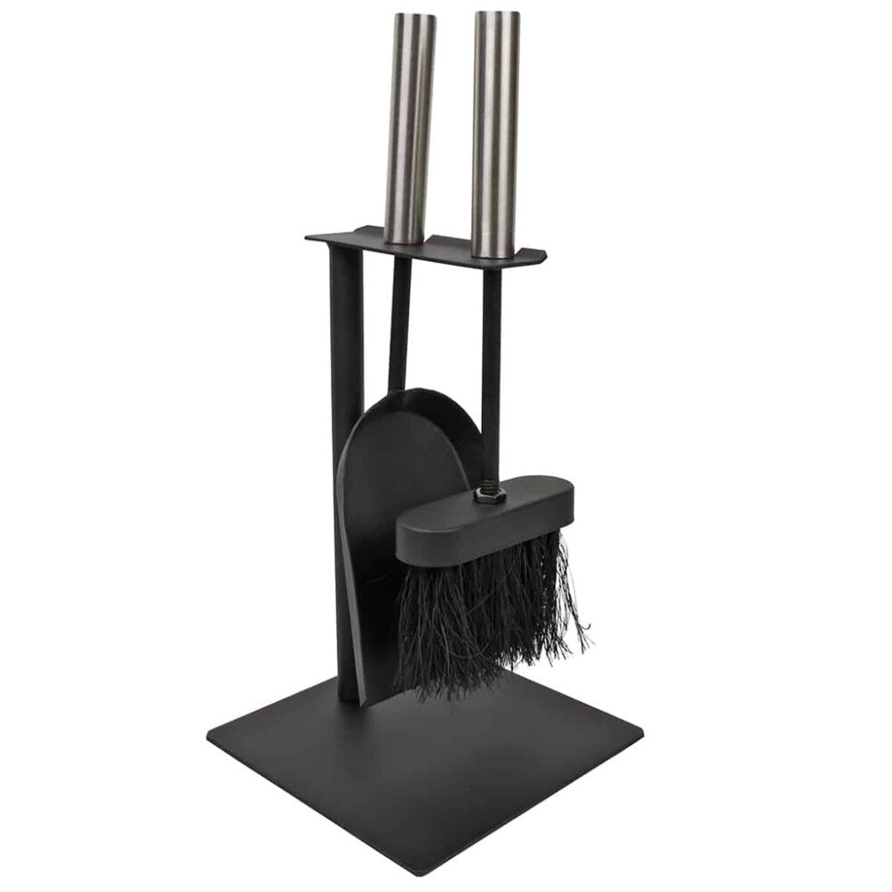 Takkavälinesarja Pisla HTT 167 Teräs/Musta/Nikkeli 16 x 16 x 35,5 cm