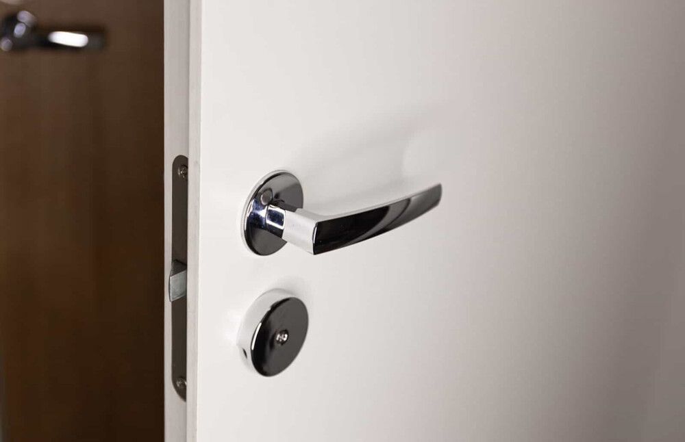 Paloturvasetti välioviin Pisla Teräs 20 x 73 x 150 mm Valkoinen