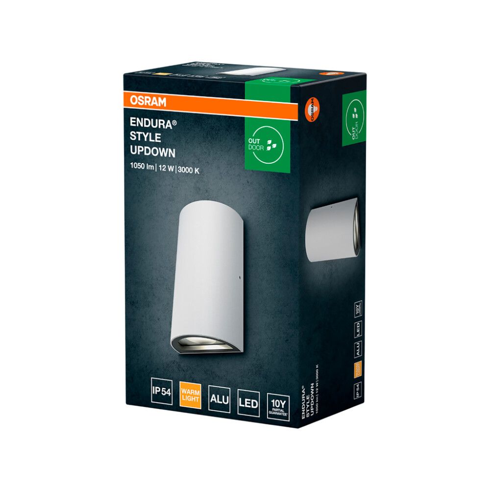 LED-ulkoseinävalaisin Osram Endura Style UpDown valkoinen 9 x 16 cm IP54