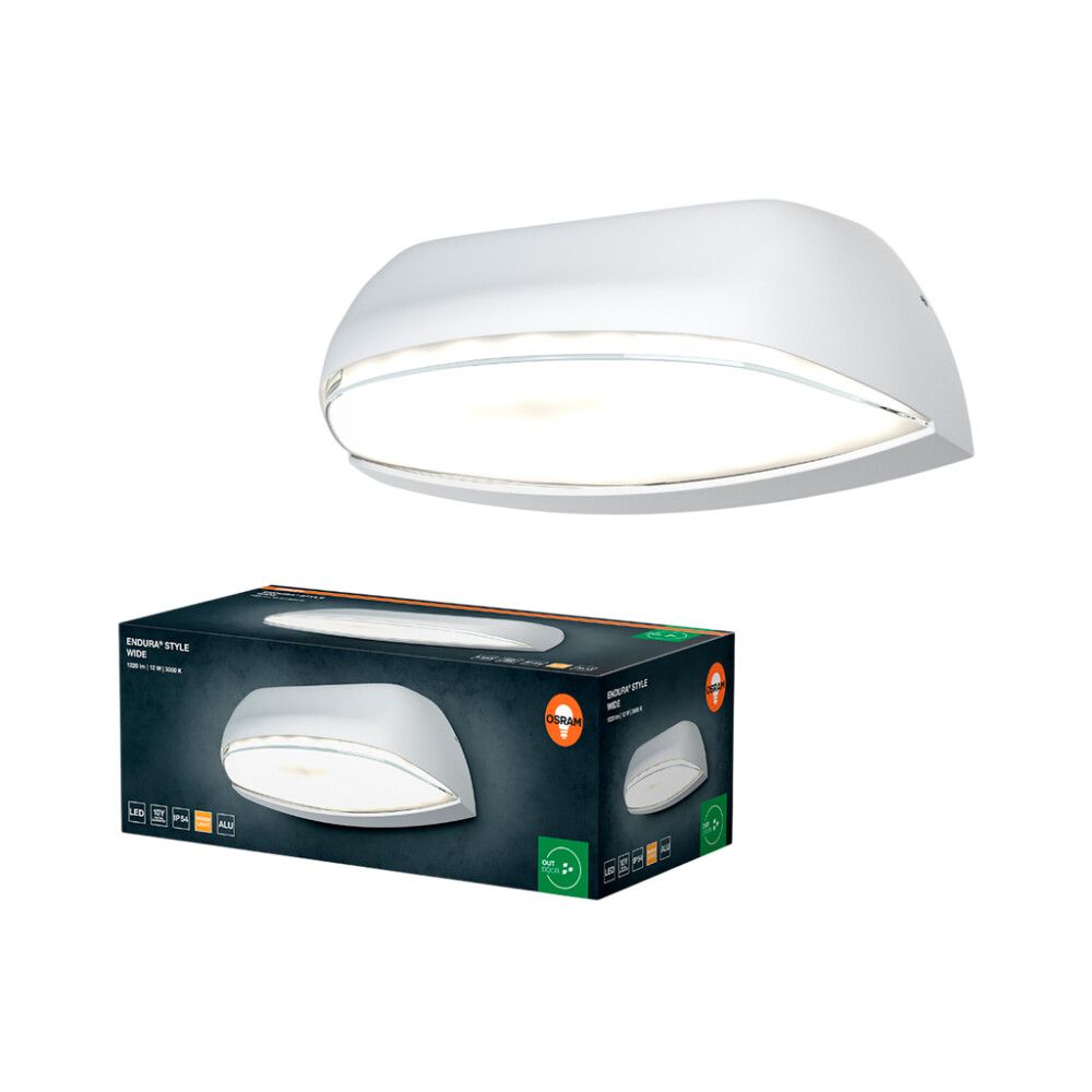 LED-ulkoseinävalaisin Osram Endura Style Wide valkoinen 21 x 9 cm  IP54