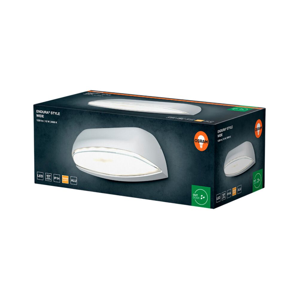 LED-ulkoseinävalaisin Osram Endura Style Wide valkoinen 21 x 9 cm  IP54