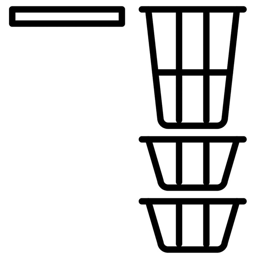 Add-On Temal 1 x hylly 1 x pyykkikori 2 x säilytyskori, useita kokovaihtoehtoja