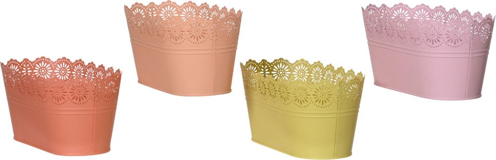 Metalliruukku pitsireuna 28 x 14 x 12,5 cm lajitelma