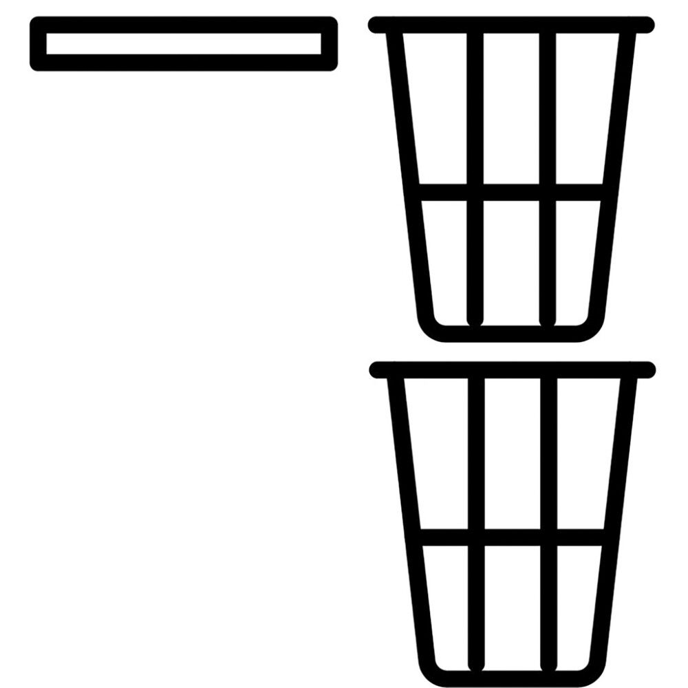 Add-On Temal 1 x hylly, 2 x pyykkikori, useita kokovaihtoehtoja