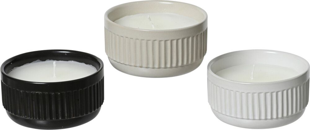 Puutarhakynttilä Citronella kulhossa 12 x 6 cm lajitelma