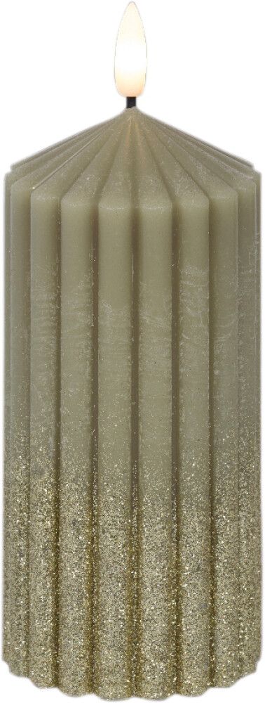 LED-kynttilä 15 cm vihreä