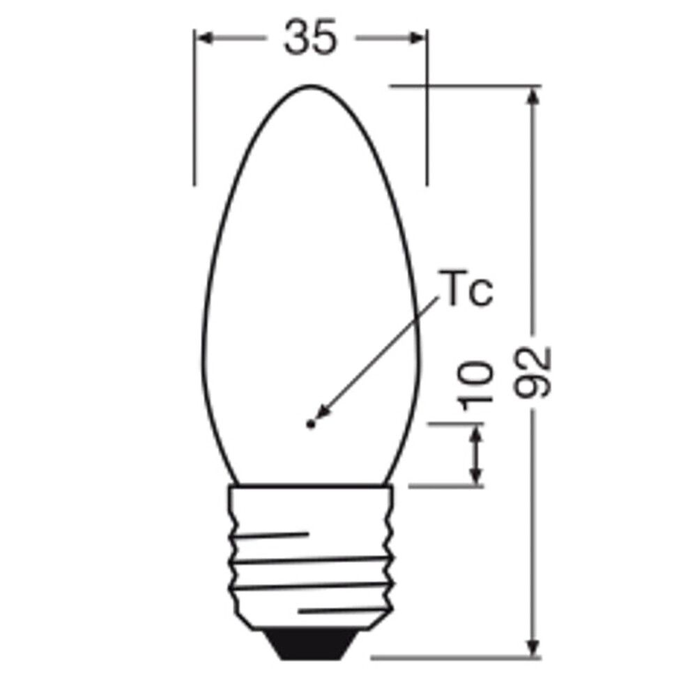 LED-lamppu Osram Star Classic B40 E27 3,4 W 470 lm 2700 K opaali 1 kpl/pkt