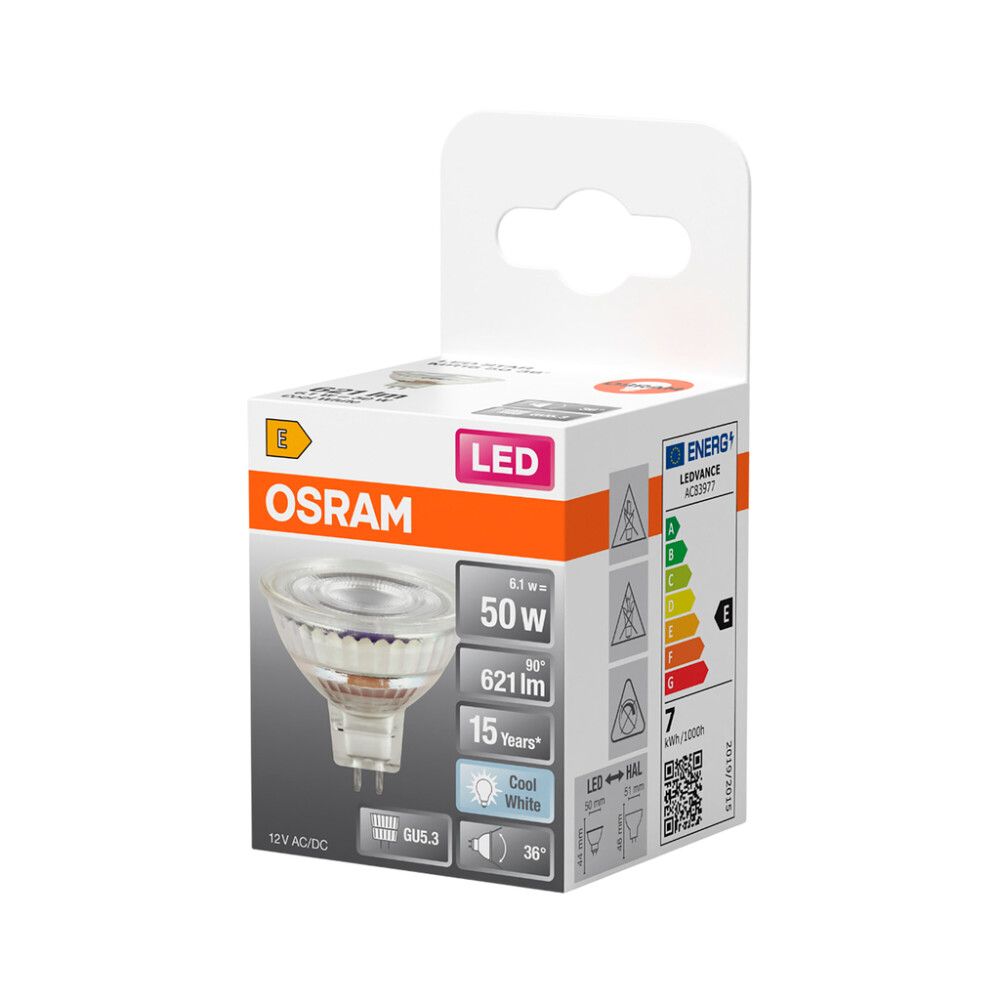 LED-lamppu Osram Star MR16 GU5.3 6,1 W 621 lm 4000 K 1 kpl/pkt