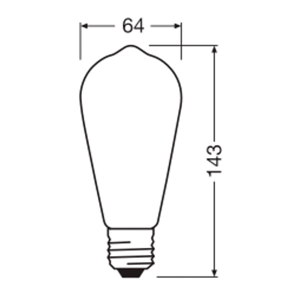 LED-lamppu Osram Star Classic A60 E27 5,4 W 720 lm 2700 K opaali 1 kpl/pkt