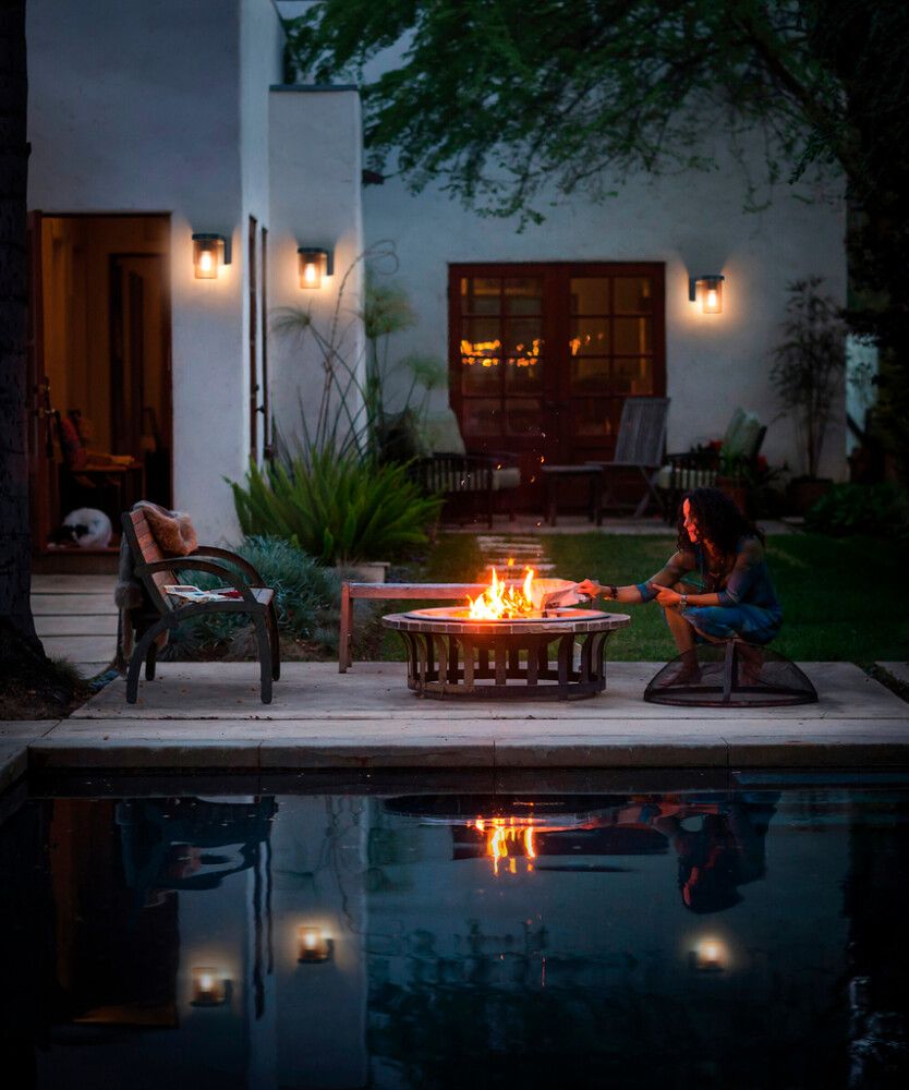 Ulkoseinävalaisin Osram Endura Cascade tummanharmaa/meripihka 18 cm IP44