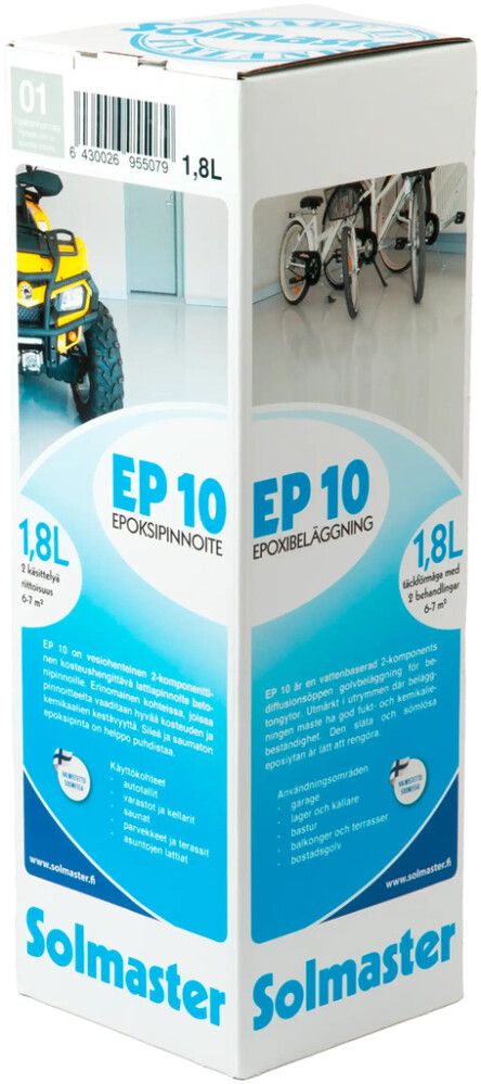 Epoksipinnoite Solmaster EP10 01 vaaleanharmaa