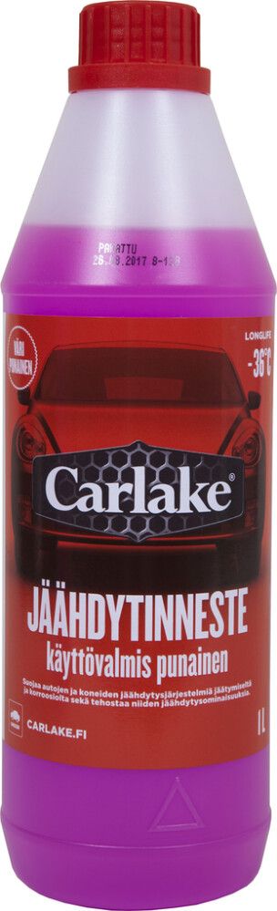 Jäähdytinneste Carlake käyttövalmis punainen -36°C 1 l