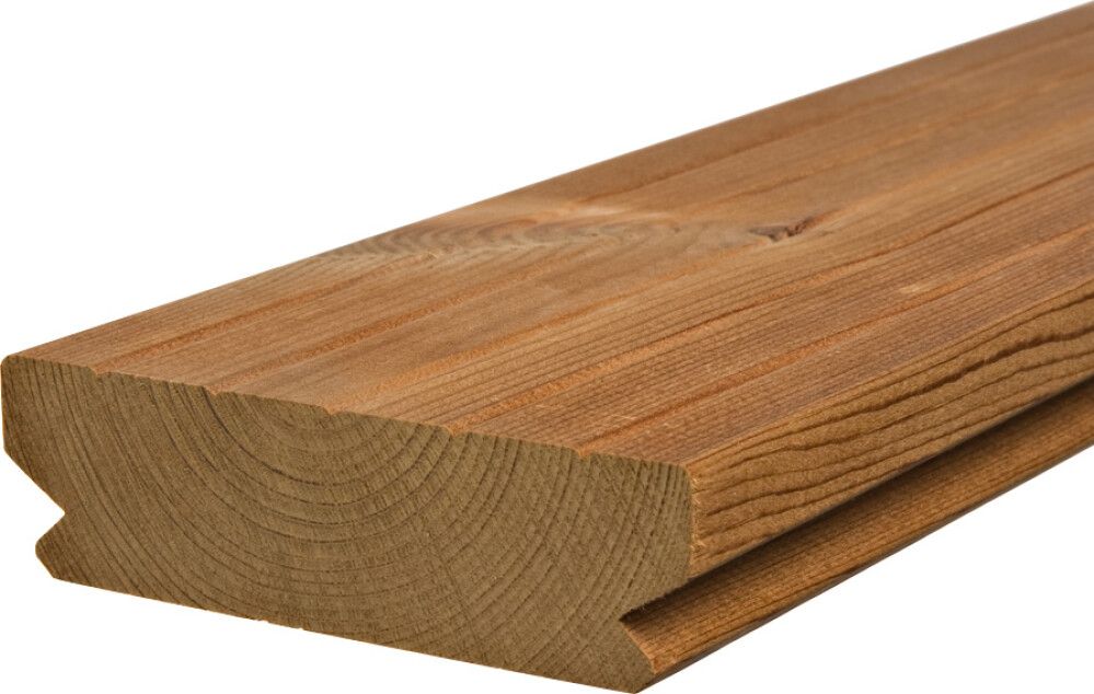 Terassilauta Lunawood Luna Deck 2 Profix 2 Lämpökäsitelty A 26 x 92 mm (per metri)