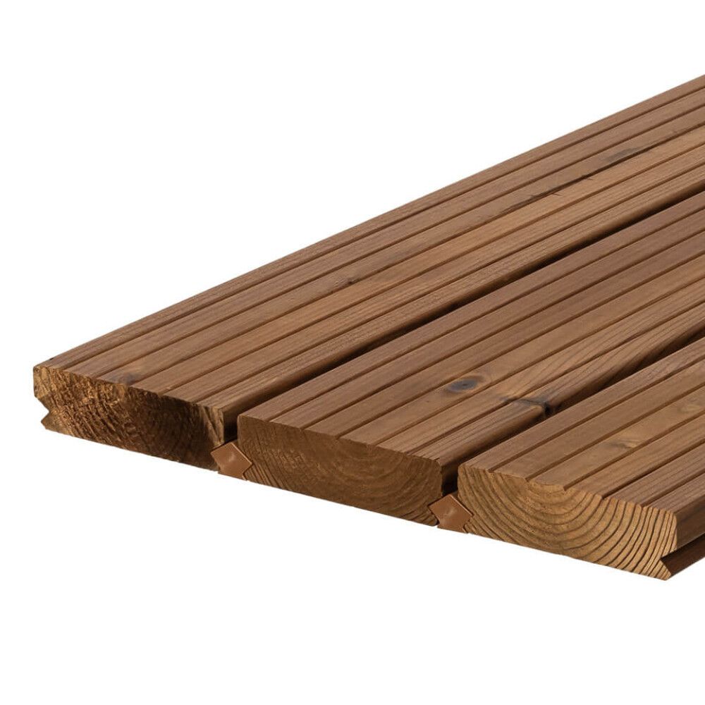 Terassilauta Lunawood Luna Deck 2 Profix 2 Lämpökäsitelty A 26 x 92 mm (per metri)