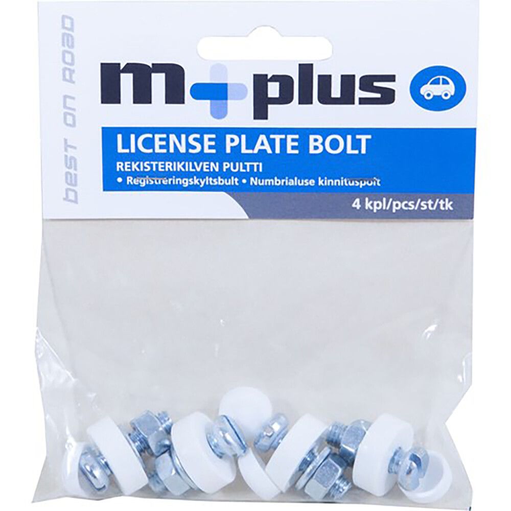 Rekisterikilven pultti M+ 4 kpl