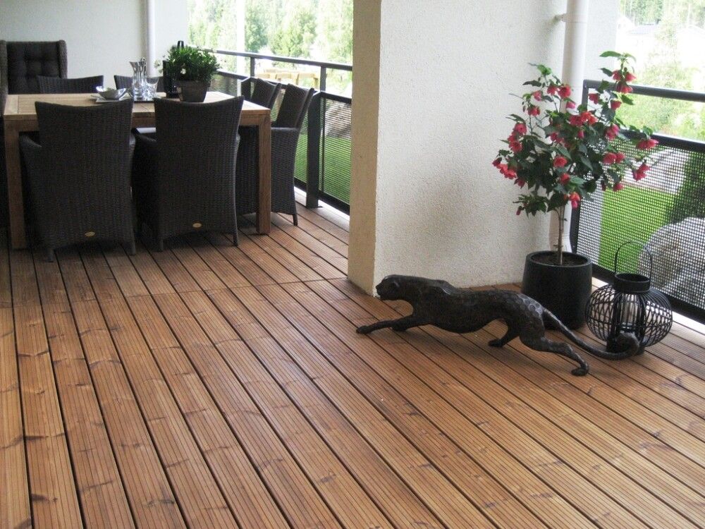 Terassilauta Lunawood Luna Deck 2 Profix 2 Lämpökäsitelty A 26 x 117 mm (per metri)